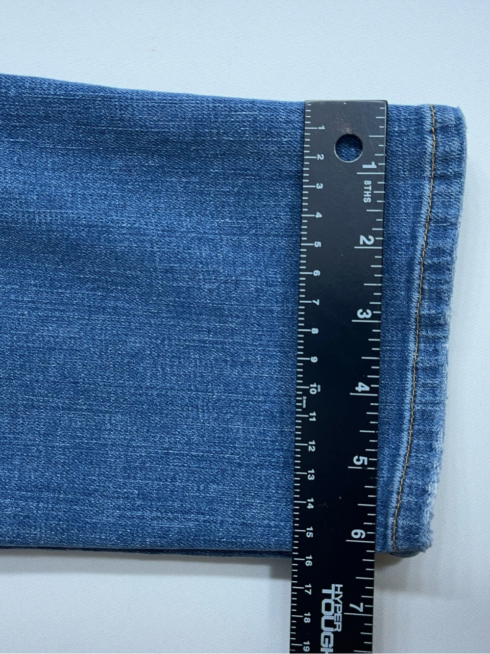 Eileen Fisher Organic Cotton Blue Jeans Womens Size 8 Stretch Denim 32x29 USA - Picture 10 of 14